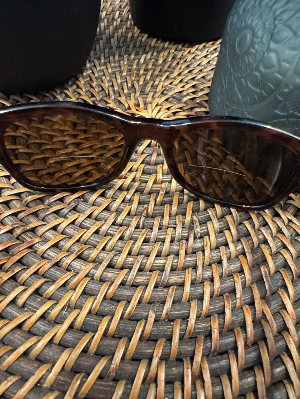 kate spade Pink Tortoise Square Sunglasses/readers 2.0 with Brown Lenses